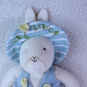 BUNNIES‎ BY THE BAY PLUSH BUTTERCUP 12" STUFFED BEANIES ANIMAL VINTAGE HALLMARK